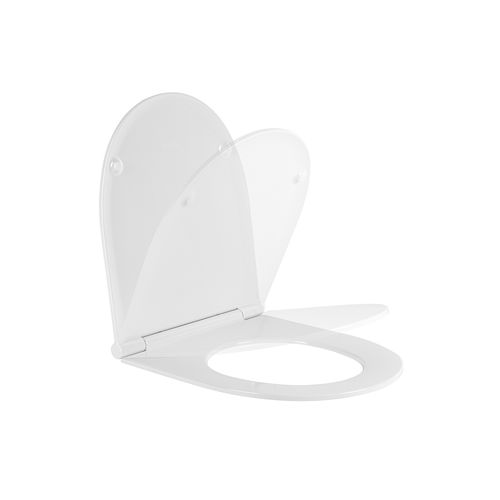 Antibakterieller Toilettensitz - SANLIFE - Sanindusa - aus Duroplast / Edelstahl / weiß