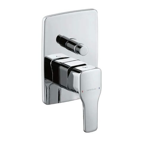 Einhebelmischer für Dusche - ADVANCE  - Sanindusa - wandmontiert / Messing / Zamak