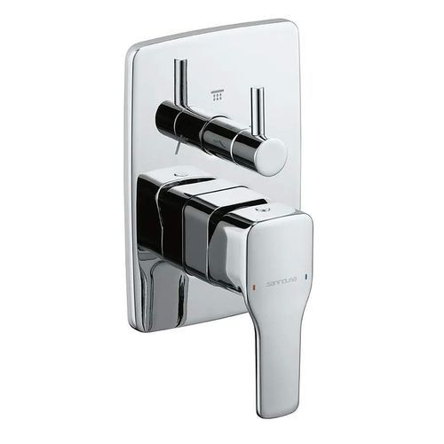 Einhebelmischer für Dusche - ADVANCE  - Sanindusa - wandmontiert / Messing / Zamak