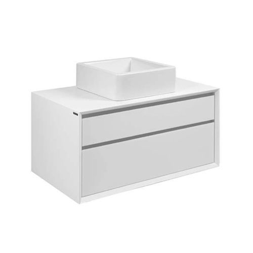 Wandhängender Waschtisch-Unterschrank - VIEW : 63029 - Sanindusa - MDF / melaminbeschichtet / modern