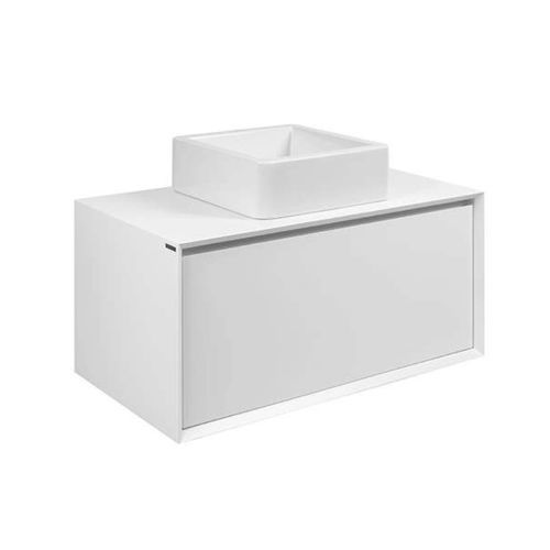 Wandhängender Waschtisch-Unterschrank - VIEW  - Sanindusa - MDF / melaminbeschichtet / modern