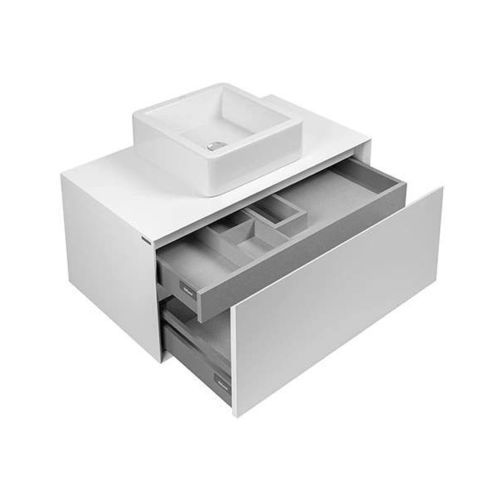 Wandhängender Waschtisch-Unterschrank - VIEW : 63028 - Sanindusa - MDF / melaminbeschichtet / modern