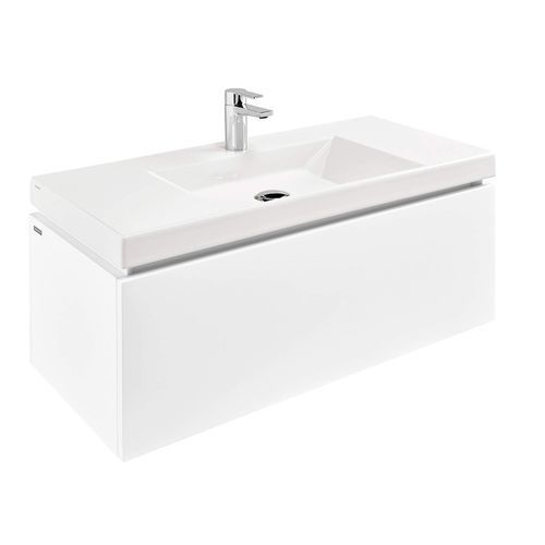 Wandhängender Waschtisch-Unterschrank - VISTA 90 : 6080100 - Sanindusa - MDF / melaminbeschichtet / modern