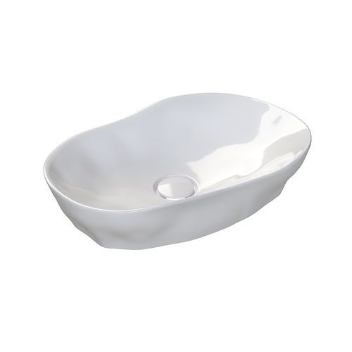 Aufsatzwaschbecken - MAGMMA - Sanindusa - oval / ohne Öffnung / ohne Notüberlauf