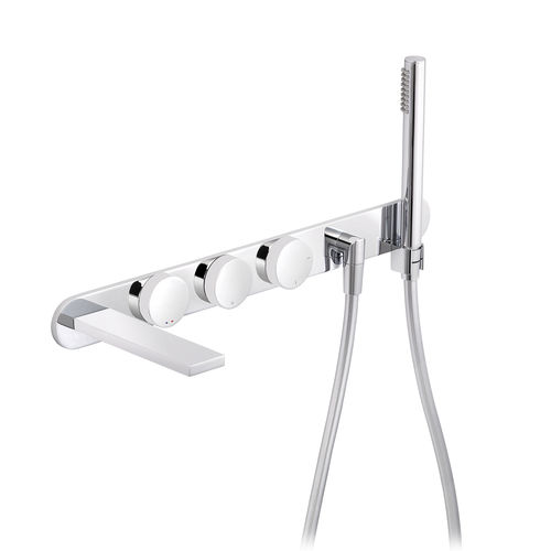 Einhebelmischer für Dusche - 4595.11.76 - rvb - für Badewanne / wandmontiert / thermostatisch