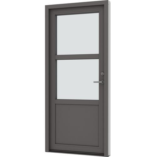 Eingangstür - RIBO - VELFAC - Holz / Aluminium / einflügelig