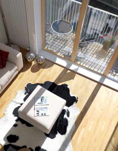 Glasschiebetür - 200 DGU - VELFAC - Holz / Aluminium / mit Doppelverglasung