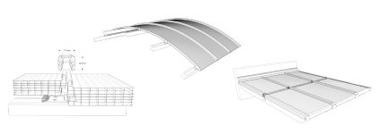 Polycarbonat-Dachplatte - PC 2600-40-7-U - Rodeca GmbH - mit UV-Schutz