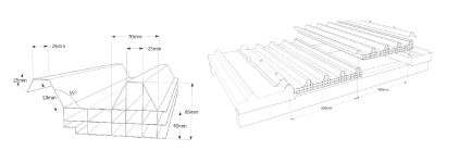 Polycarbonat-Dachplatte - 2685-3 - Rodeca GmbH - lichtdurchlässig / Well