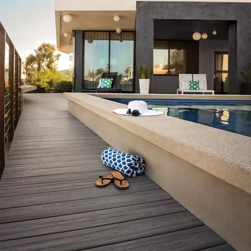 Verbundwerkstoff-Terrassendiele - Transcend® - Trex Inc. - gerillt / recycelt
