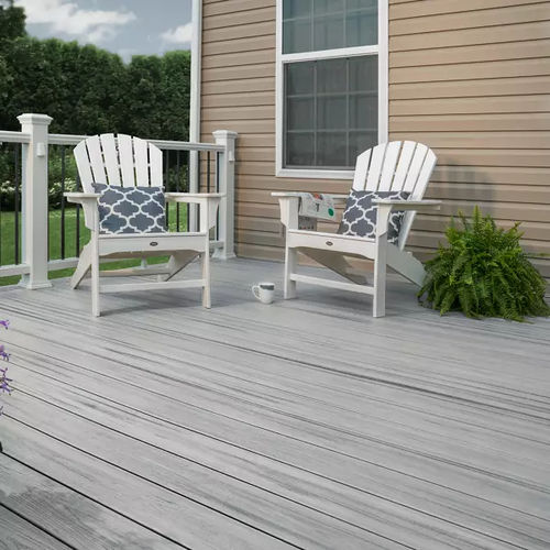 Verbundwerkstoff-Terrassendiele - ENHANCE® : Foggy Wharf - Trex Inc. - gerillt / recycelt