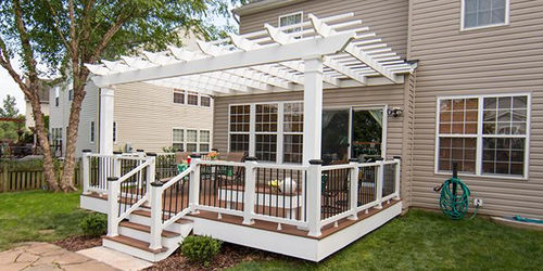 Selbsttragende Pergola - TREX - Trex Inc. - angebaut / Aluminium / PVC
