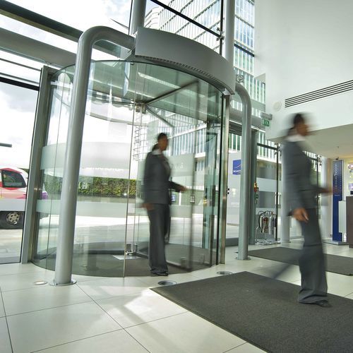 Einbaufähiger Luftschleier - ROTOWIND - airtecnics - für professionellen Gebrauch / für Drehtüren