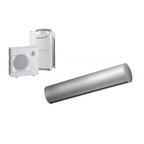 Decken-Luftschleier - RUND DX - airtecnics - wandmontiert / für professionellen Gebrauch / für Drehtüren