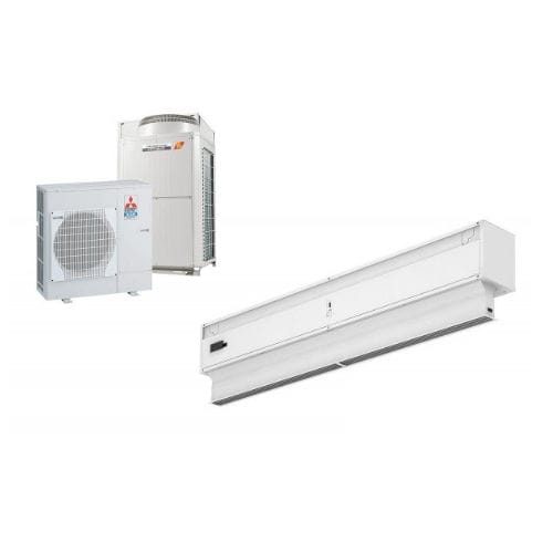 Decken-Luftschleier - INVISAIR DX - airtecnics - wandmontiert / für professionellen Gebrauch