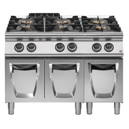 Gasherd - EM 70/120 PCG-P - MODULAR PROFESSIONAL - Profi / mit 6 Kochfeldern / mit 1 Ofen