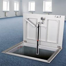 Luke für Fußboden - WAPT - RECESSED COVER - Gorter - für Fliesenboden / quadratisch / rechteckig