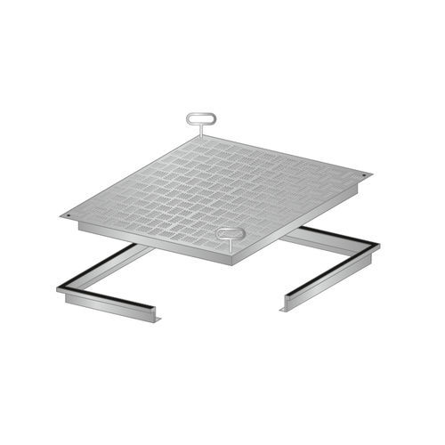 Luke für Fußboden - RVA - REMOVABLE COVERS - Gorter - quadratisch / rechteckig / Aluminium