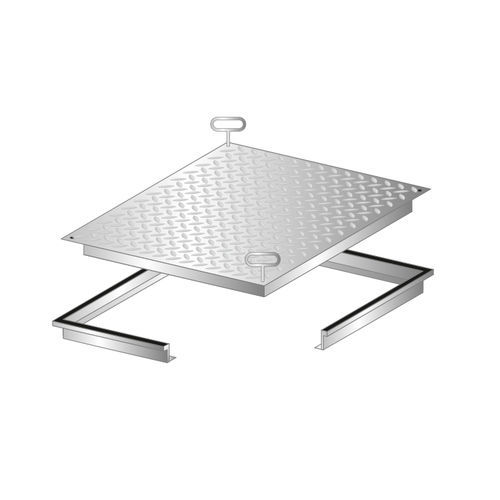 Luke für Fußboden - RV - REMOVABLE COVERS - Gorter - rechteckig / quadratisch / Aluminium