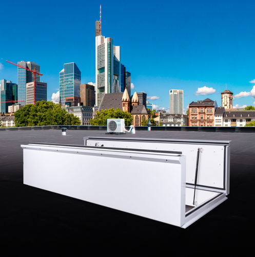 Dach-Revisionsklappe - RHTD - 2 LIDS - FLAT - Gorter - rechteckig / Aluminium / nach Maß