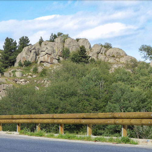 Holzleitplanke - GRP - Rondino - Stahl / Verkehr