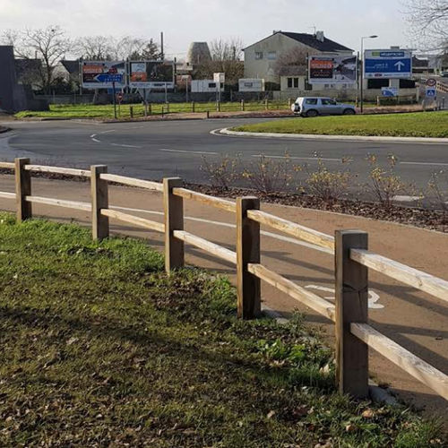 Zaun mit Stangen - CARRÉE SCIAGE  - Rondino - Garten / für Grünanlagen / für Fahrraddurchgang