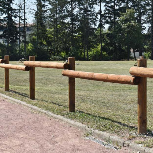 Zaun mit Stangen - HORIZONTALE CYLINDRIQUE RONDIN - Rondino - Garten / für Grünanlagen / für Fahrraddurchgang