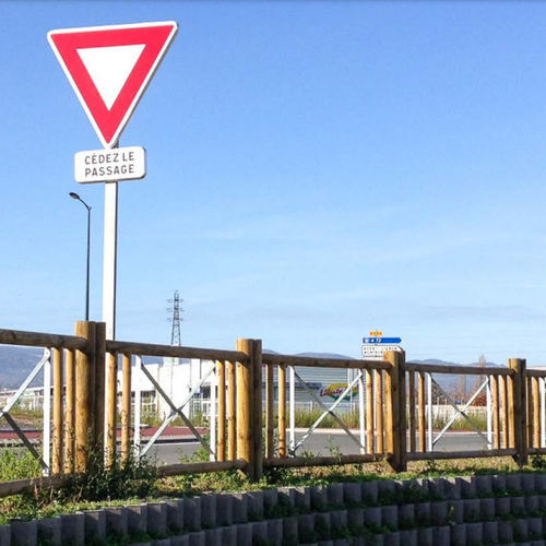 Schutzabsperrung - RONDINO URBAINE - Rondino - feststehend / Stahl / Holz