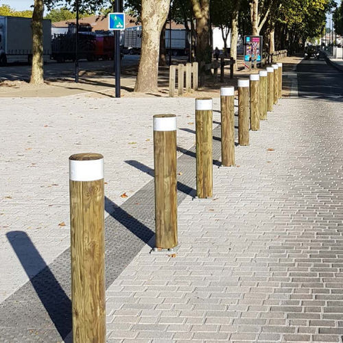 Rezflektierender Sperrpfosten - RONDIN - Rondino - Sicherheit / stationär / Kiefer