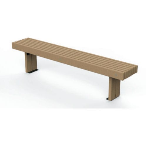 Moderne Bank für den öffentlichen Raum - 627 141 - Rondino - Holz / ohne Rückenlehne / ohne Armlehnen