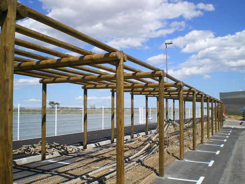 Selbsttragende Pergola - 627 202 - Rondino - Holz / Holzdach / für öffentliche Bereiche
