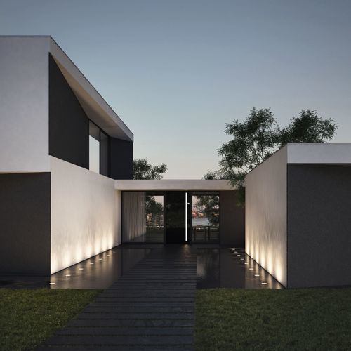Eingangstür - AD UP 90 - Schüco - Aluminium / einflügelig / modern
