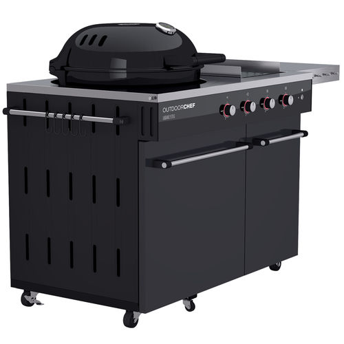Gas-Gartengrill - LUGANO 570 G EVO - Outdoor Chef - auf Rollen / aus lackiertem Metall / Edelstahl