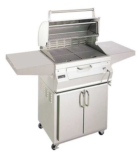 Holzkohle-Gartengrill - CUSTOM - FIRE MAGIC - für professionellen Einsatz / auf Rollen / Edelstahl