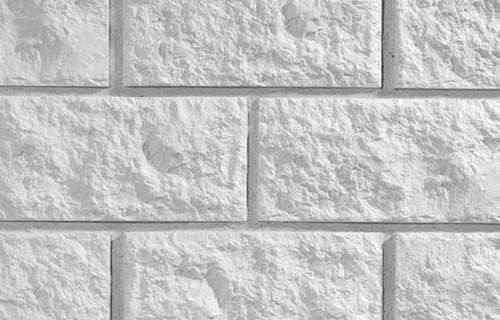Kunststein-Verblendplatte - CAMPANA WHITE - Klimex - Außen / Innenbereich / 100% recycelbar