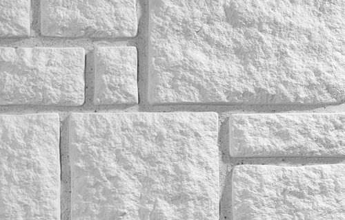 Kunststein-Verblendplatte - LANDHOUSE WHITE - Klimex - Außen / Innenbereich / 100% recycelbar