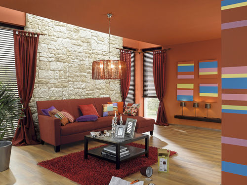 Kunststein-Verblendplatte - ARDENNES CREME - Klimex - Außen / Innenbereich / 100% recycelbar