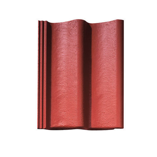 Pfanne-Dachziegel - Tradipanne - MONIER - Beton / Großformat / rot