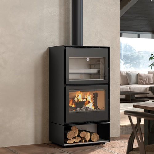 Holz-Kaminofen - HEBAR - ROCAL - 5 kW...10 kW / 10 kW...20 kW / freistehend
