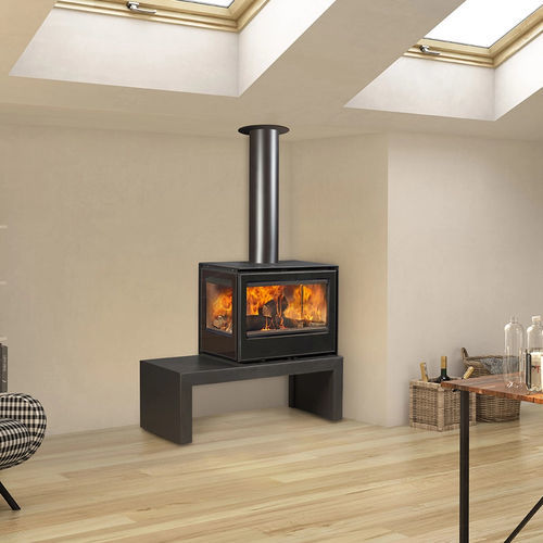 Holz-Kaminofen - Lateral Habit - ROCAL - 5 kW...10 kW / 10 kW...20 kW / wandmontiert