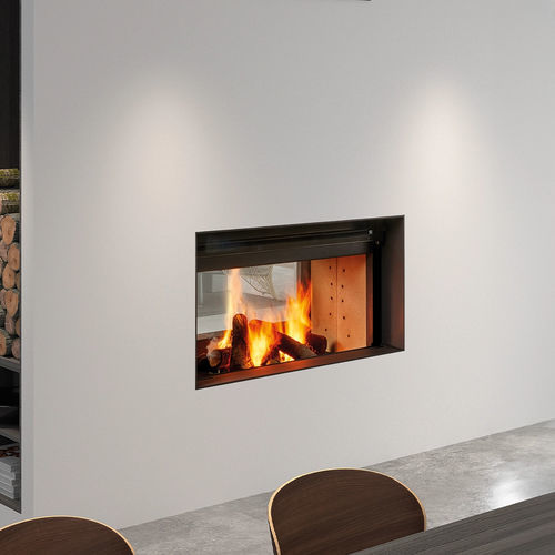 Holz-Kamineinsatz - Double Sided Serie G - ROCAL - Stahl / modern