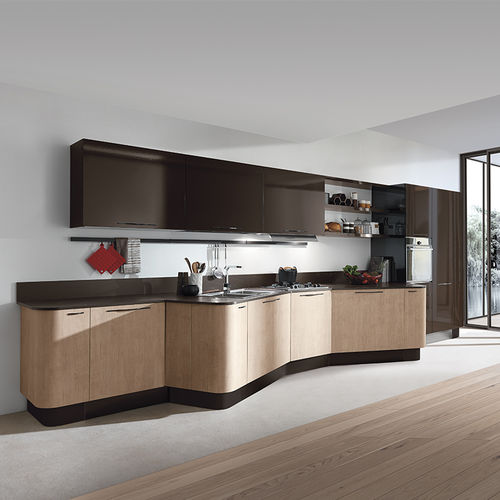 Moderne Küche - PENELOPE  - ARAN Cucine - Aluminium / Laminat / Kochinsel