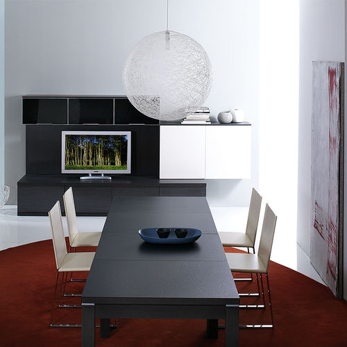 Moderne Wohnwand - MIA - ARAN Cucine - lackiertes Holz