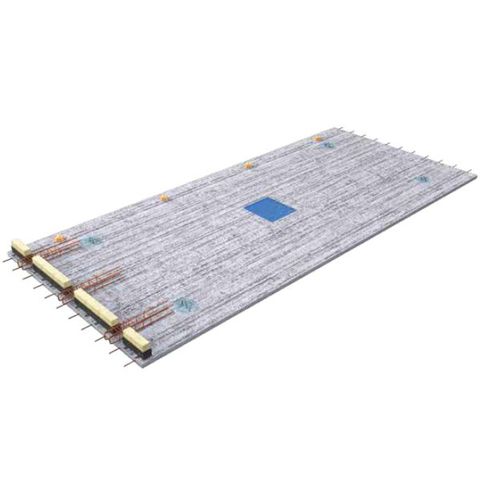Verlorene Deckenschalung / Beton - THERMOPRÉDALLE® - KP1 - Spann / thermischen Trennungen