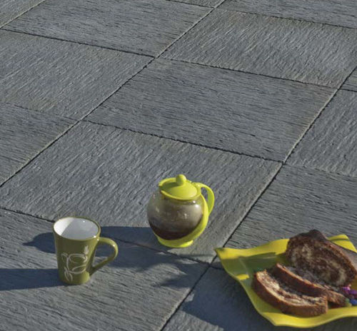Kunststeinplattenbelag - AURAY - WESER - für Außenbereich / für Terrasse / texturiert