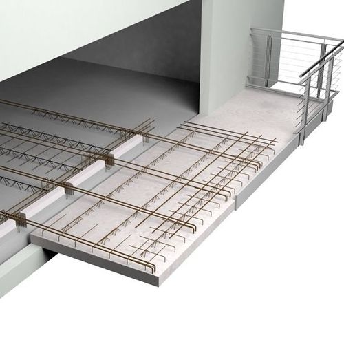 Verlorene Deckenschalung / Beton - BALCON EN ITI - RECTOR - bewehrt