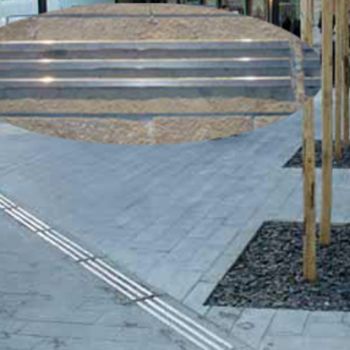 Taktiles Bodenleitsystem / Edelstahl - RAIL DE GUIDAGE - FRANCE INOX INDUSTRIE