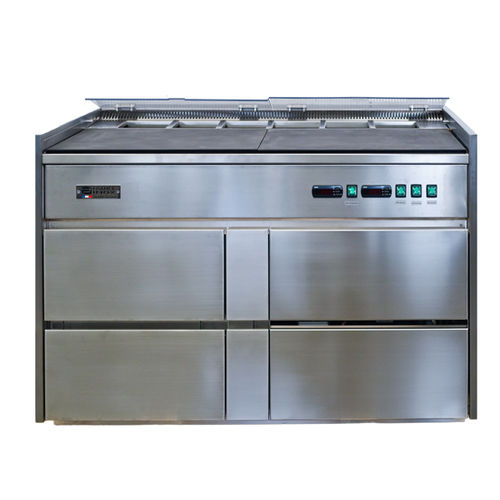Edelstahl-Zubereitungstisch - FLUX LAMINAIRE - FRANCE INOX INDUSTRIE - gekühlt / Profi