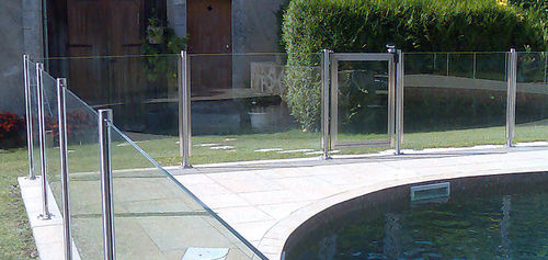 Glasgeländer - SUR MESURE - FRANCE INOX INDUSTRIE - Edelstahl / Stahl / mit Stangen