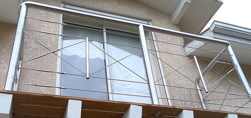 Edelstahlgeländer - SUR MESURE - FRANCE INOX INDUSTRIE - mit Stangen / für Außenbereich / für Treppen